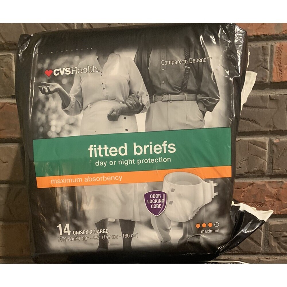 CVS Health Men's Max Absorbency Protection Underwear Size XL 14 ct Fast Shipping